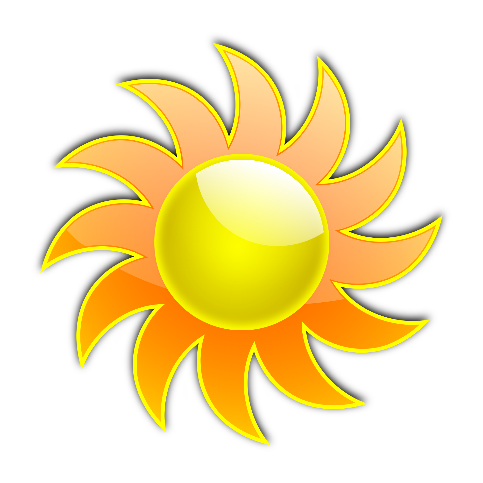 2000x2000 Sunshine Sun Clipart Image Clip Art A Bright Sun On A Clipartcow