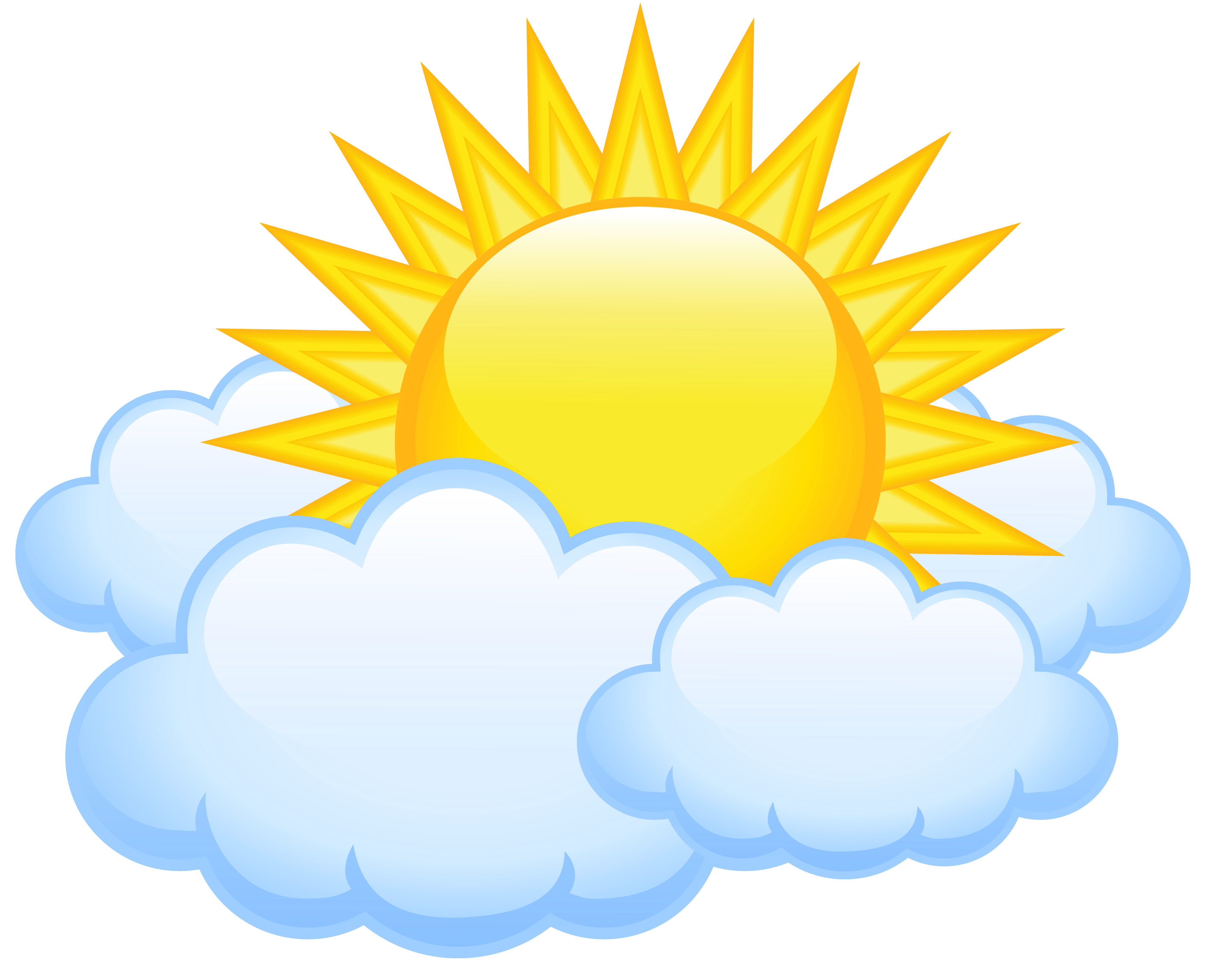 2835x2295 Sun And Clouds Clipart