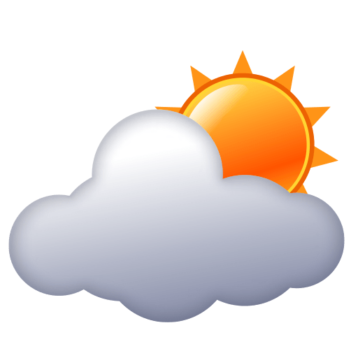 512x512 Sun Behind Cloud Emoji For Facebook, Email Amp Sms Id  12517