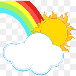 260x260 Rain Clouds Rainbow Sun, Sun, Rainbow, Cloud Png Image For Free