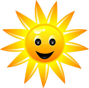 300x296 Happy Sun Clipart
