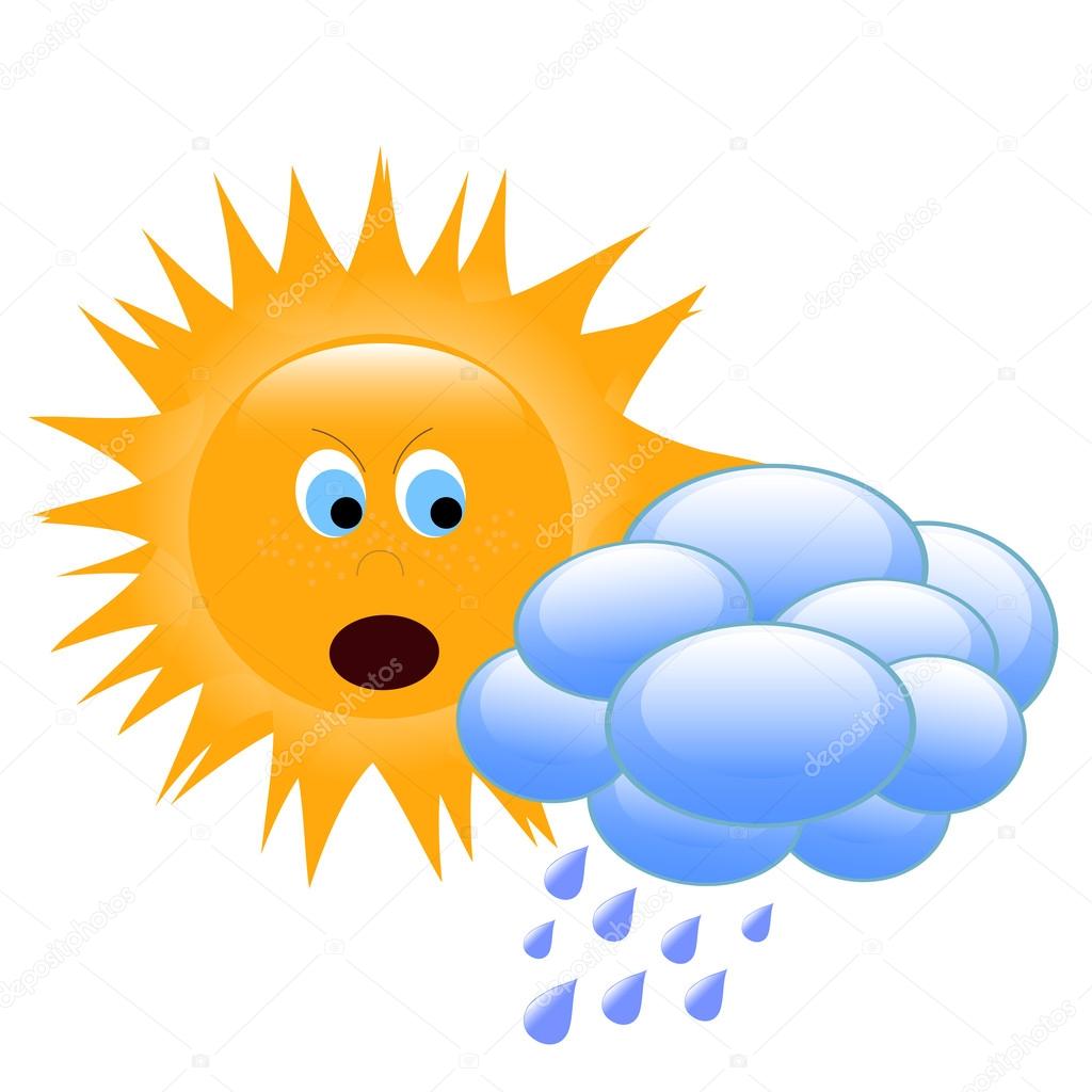 1024x1024 Sun, Cloud And Rain