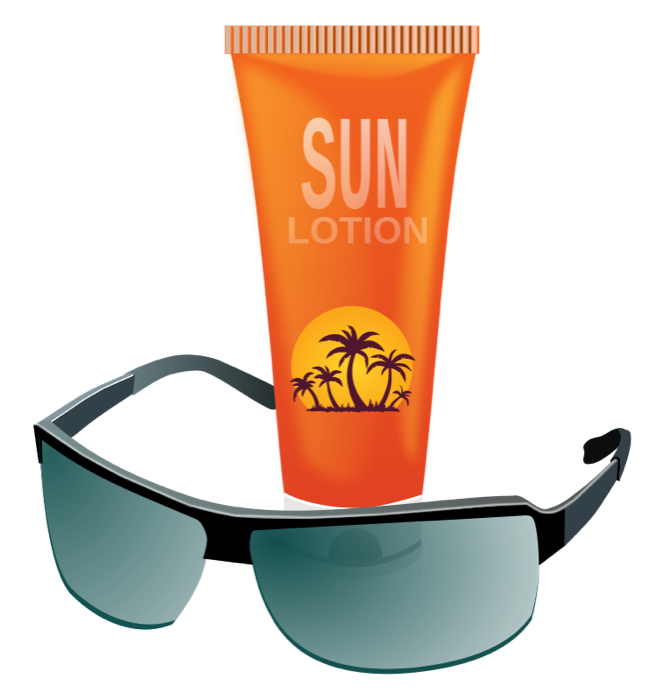 656x700 Sunglasses Clipart Sun Cream