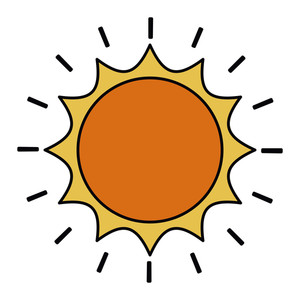 300x300 Sun Drawing Vector Royalty Free Stock Image