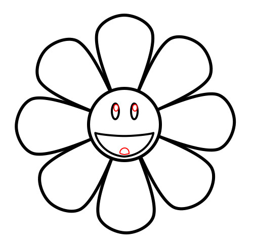 500x495 Drawn Sunshine Simple Cartoon