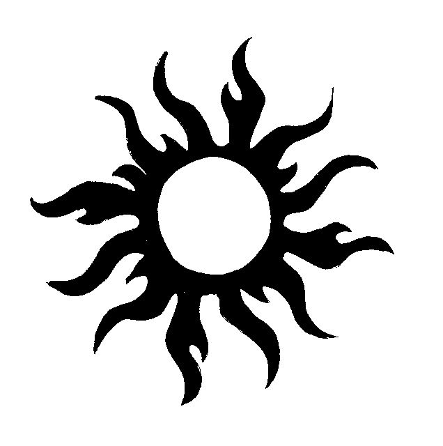 636x640 Free Tribal Sun Clipart