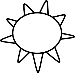 299x294 Simple Sun Clipart