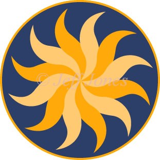 311x311 Energy Sun Stock Logo Vector Art Image