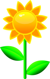 190x300 Sunflower Clipart Image