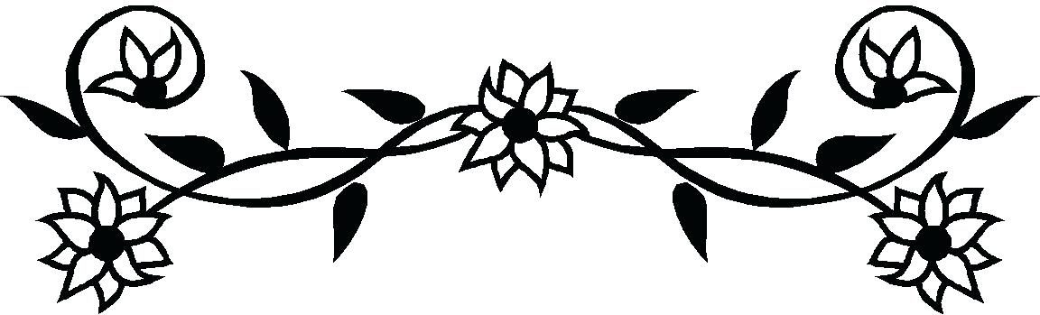 1152x349 Sunflower Clipart Of A Black And White Sunflower Royalty Free