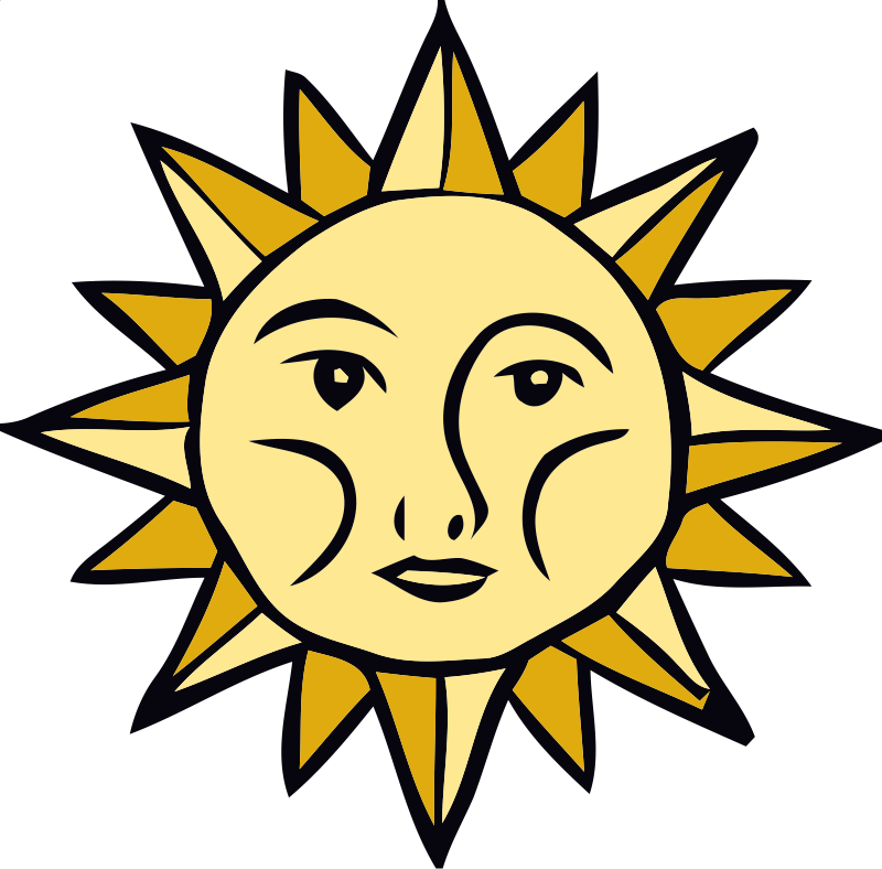 800x788 Sun Faces Carson Clipart 2158902