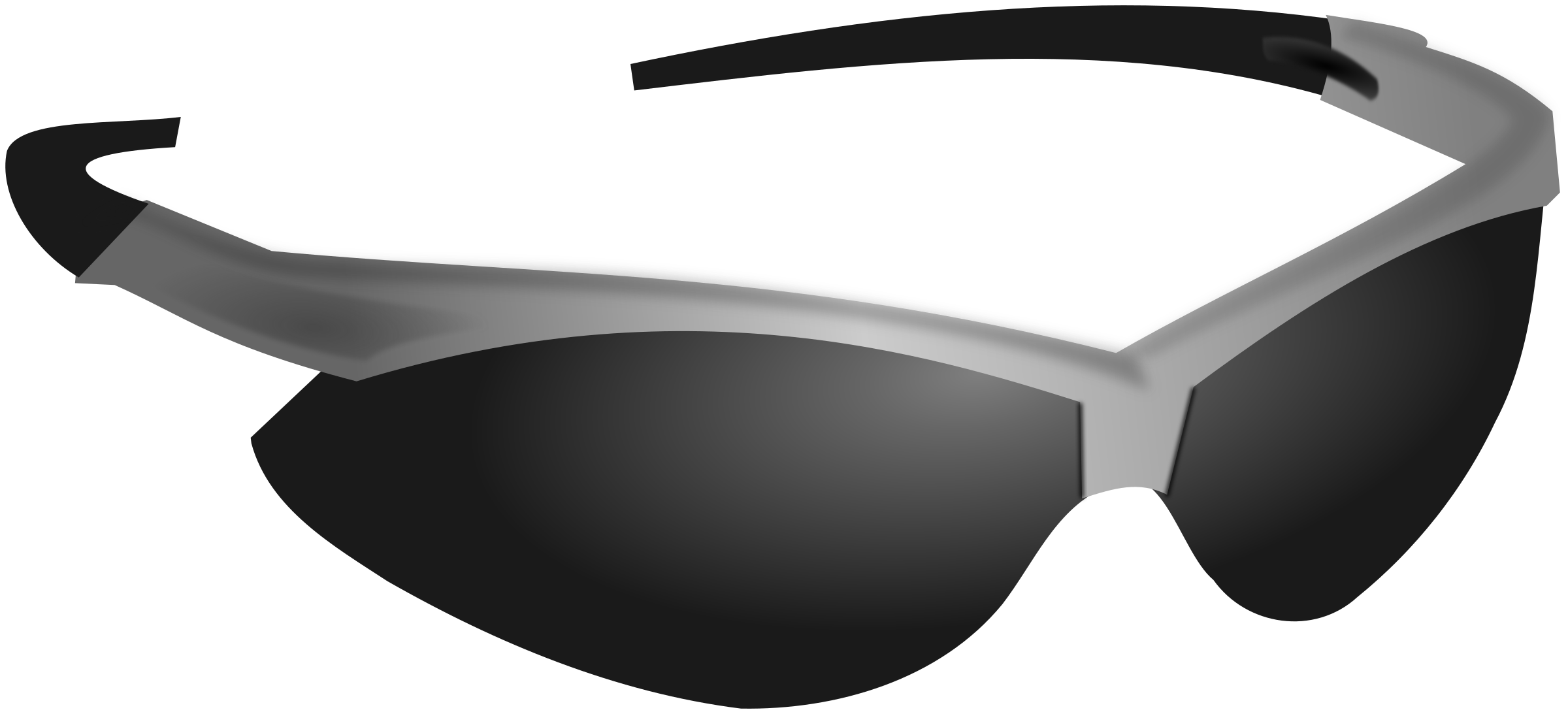 2400x1093 Gray Clipart Sunglass