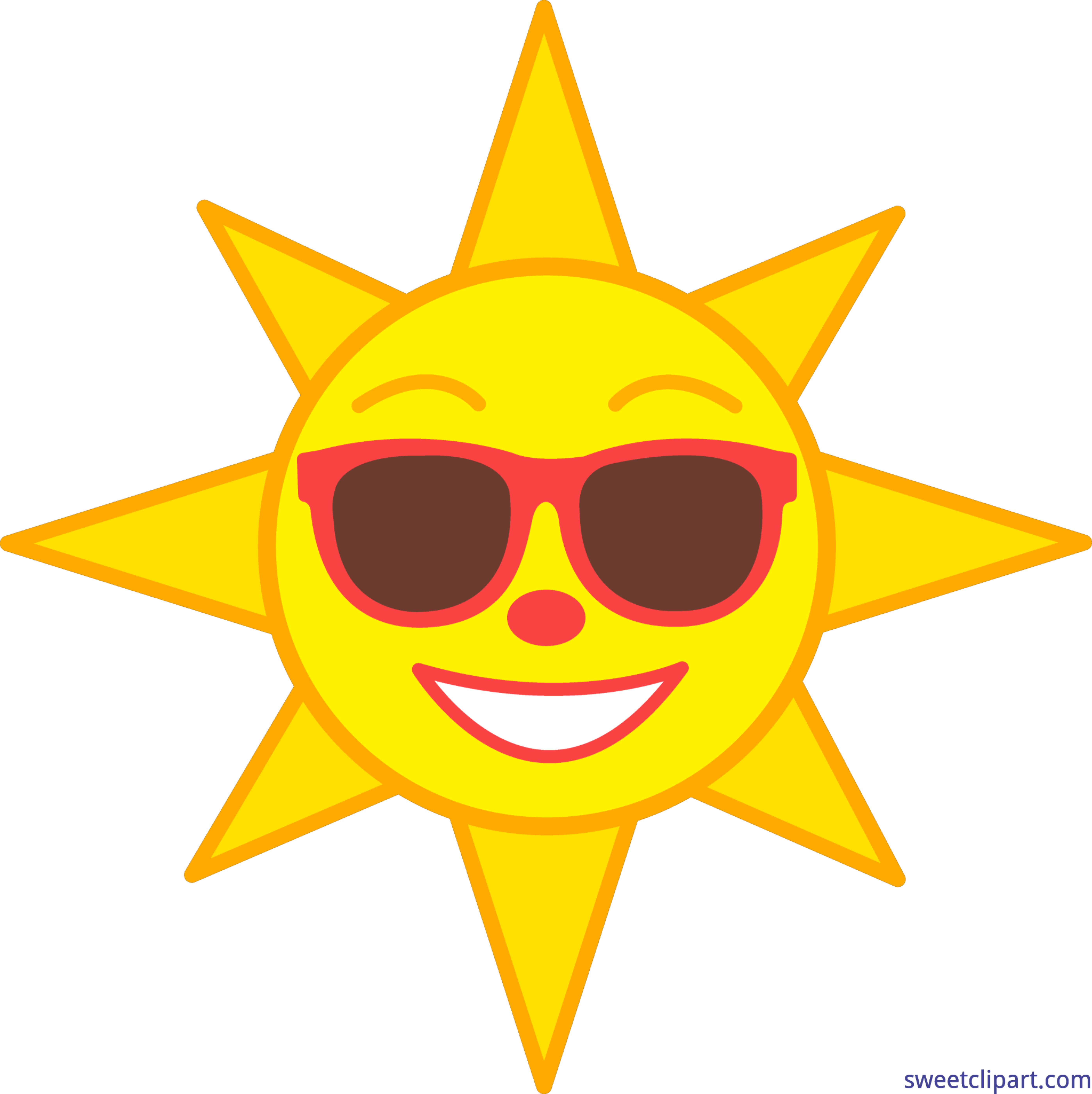 5590x5601 Sun Happy Clip Art