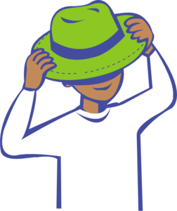 252x300 Put On Hat Clip Art