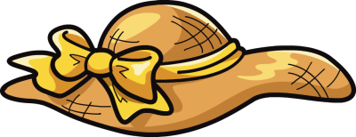 400x154 Straw Hat Clipart
