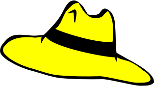 314x175 Yellow Hat Clipart