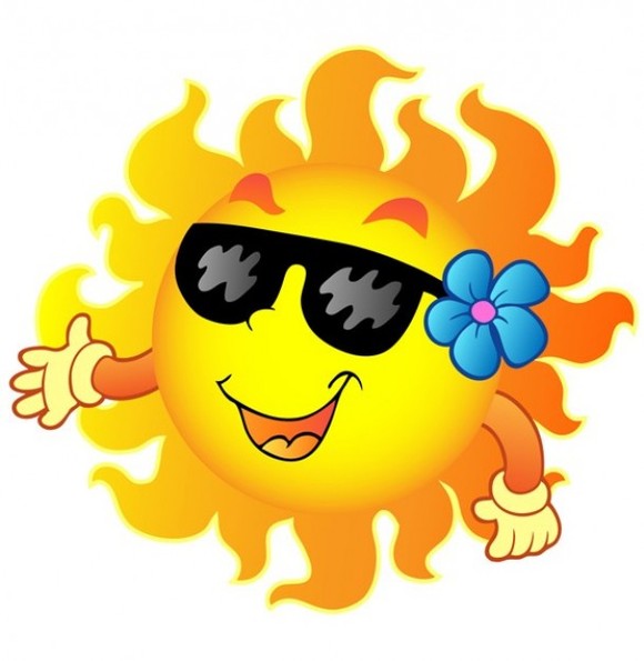 580x595 Happy Sun Clipart 9
