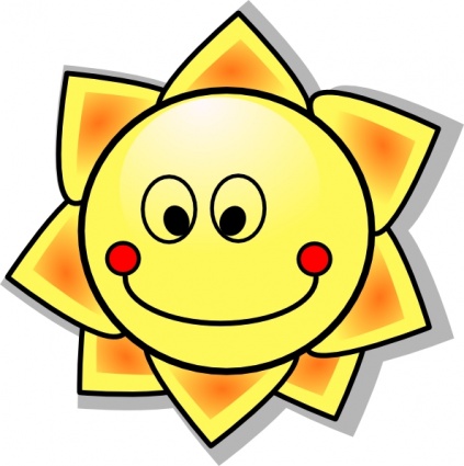 423x425 Smiling Cartoon Sun Clip Art Clipart Panda