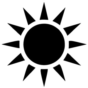 300x300 Sun Silhouette Clip Art Clipart