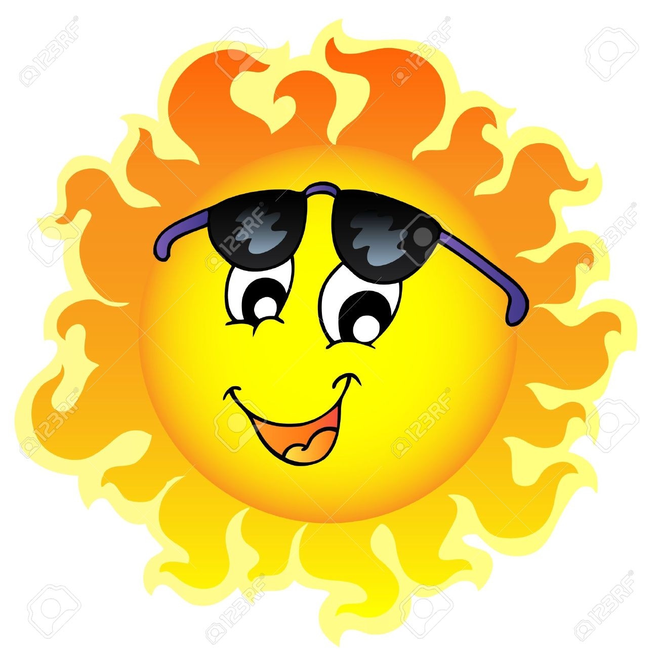 1300x1300 Sun With Sunglasses Clip Art Cliparts