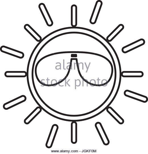 520x540 Summer Sun Cartoon Black And White Stock Photos Amp Images
