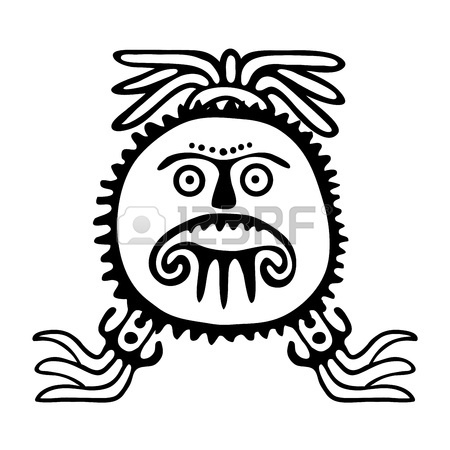 450x450 Vector Black And White Sun For Tattoo Royalty Free Cliparts