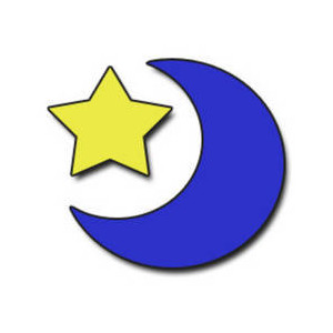 300x300 Clipart Free Moon Star