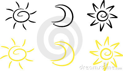 400x232 Sun And Moon Clipart