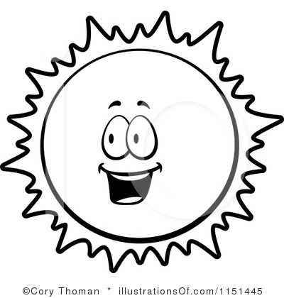 400x420 Free Clipart Outline Image Of Sun