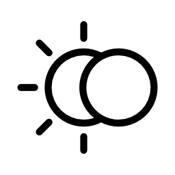 256x256 Moon Covering The Sun Outline Pngicoicns Free Icon Download