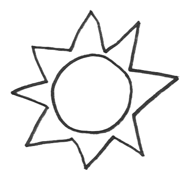 384x366 Sun Coloring Pages