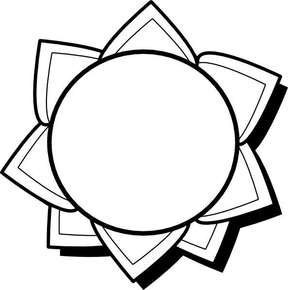 594x598 Cartoon Sun Outline Png, Svg Clip Art For Web