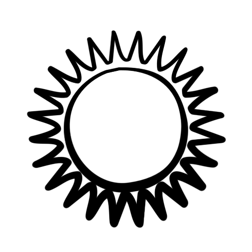 512x512 Sketch Clipart Sun