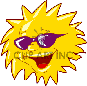 300x295 Sun With Sunglasses Clip Art Clipart Panda