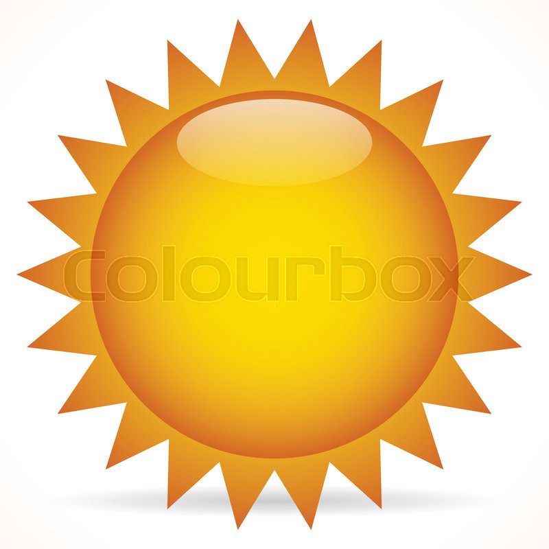 800x800 Eps 10 Vector Illustration Of A Sun Clip Art Stock Vector