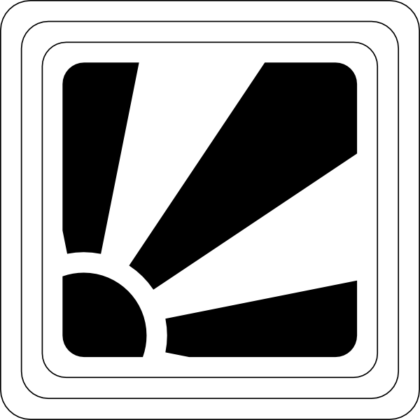 600x600 Black Sun Rays Clip Art