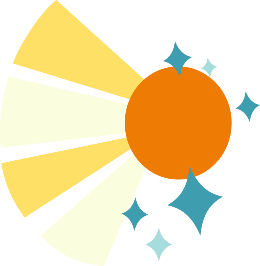 884x904 Sunburst's Cutie Mark. A Sun Rays With Sparkles. Mlpfim Kawaii