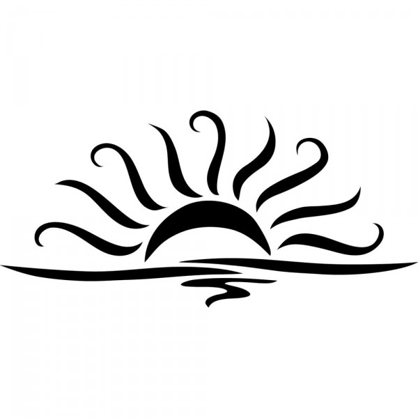 600x600 Drawn Sunrise Clipart