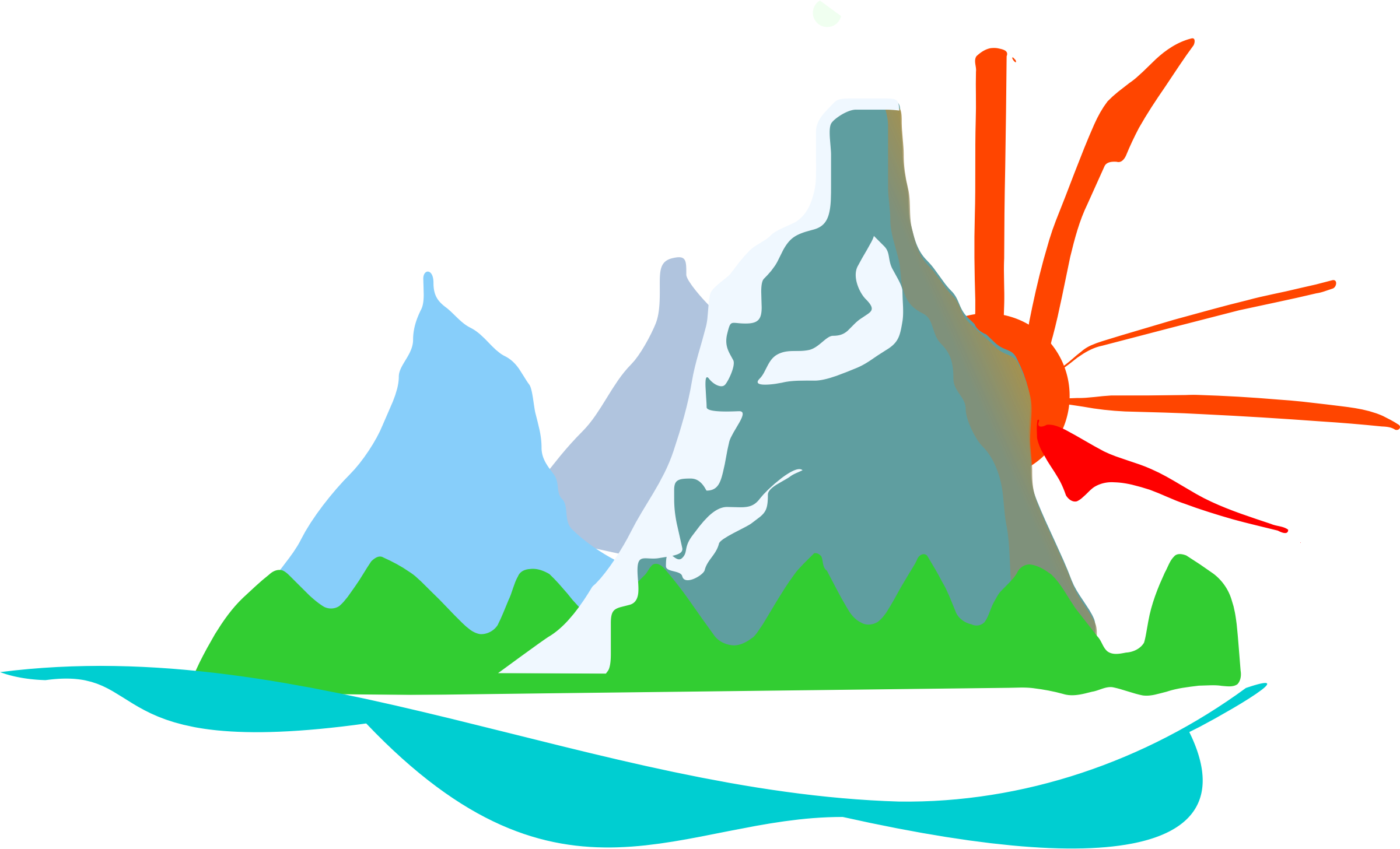 2400x1456 Sunrise Clipart Png