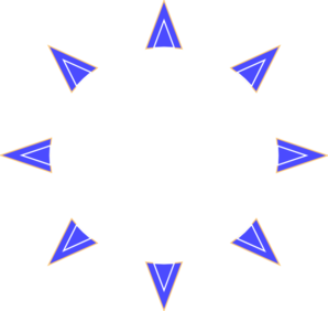 298x282 Blue Sunrise Clip Art