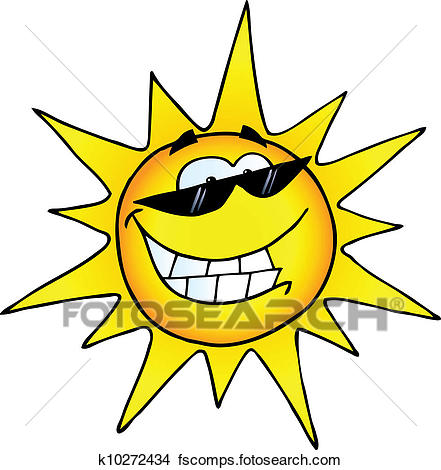 441x470 Clip Art Of Yellow Sun Shining K5152648