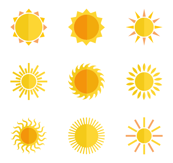 600x564 Sun Icons