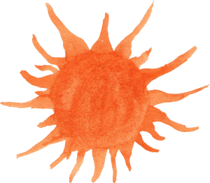 300x262 12 Watercolor Sun (Png Transparent) Vol. 2