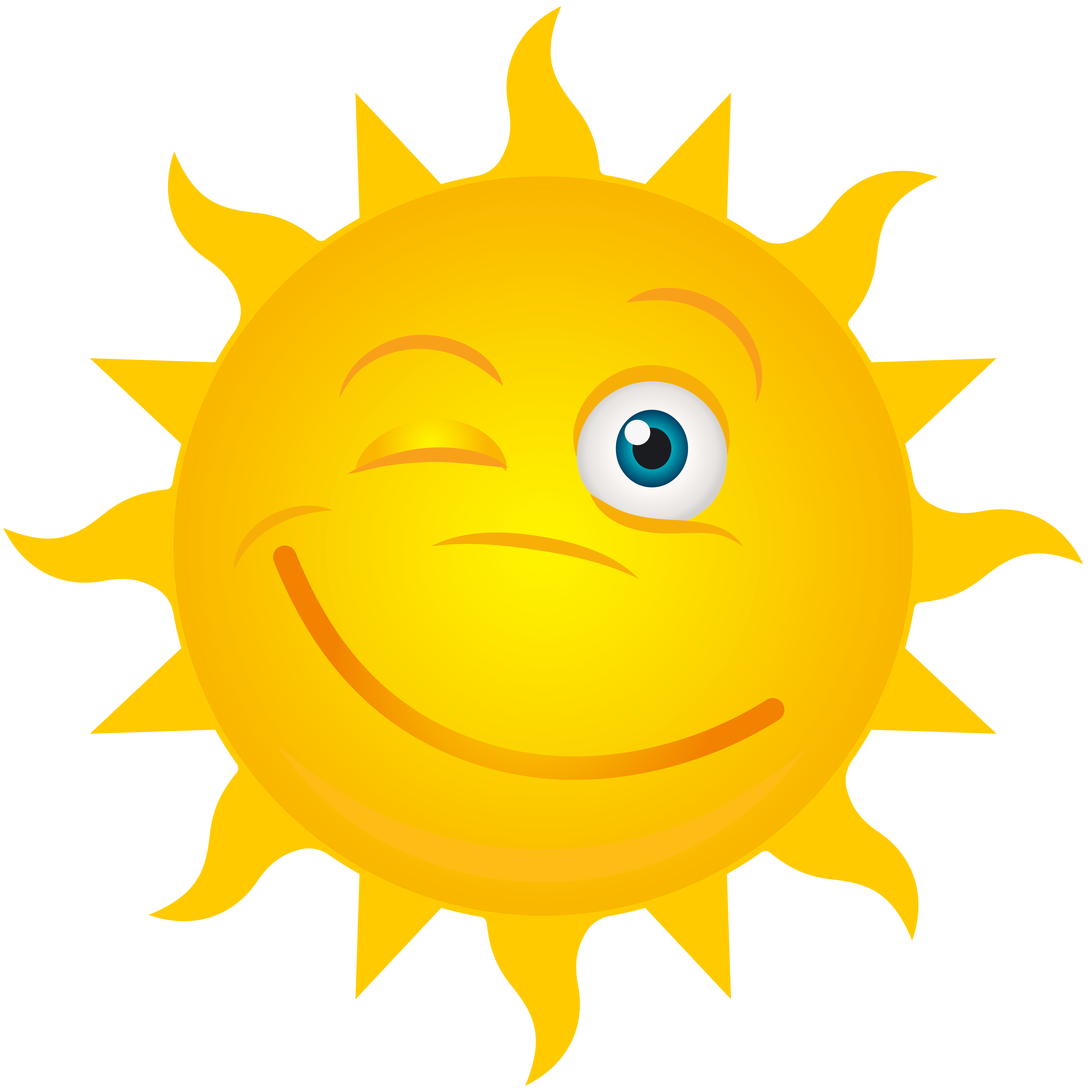 8000x8000 Winking Sun Transparent Clip Art Imageu200b Gallery Yopriceville