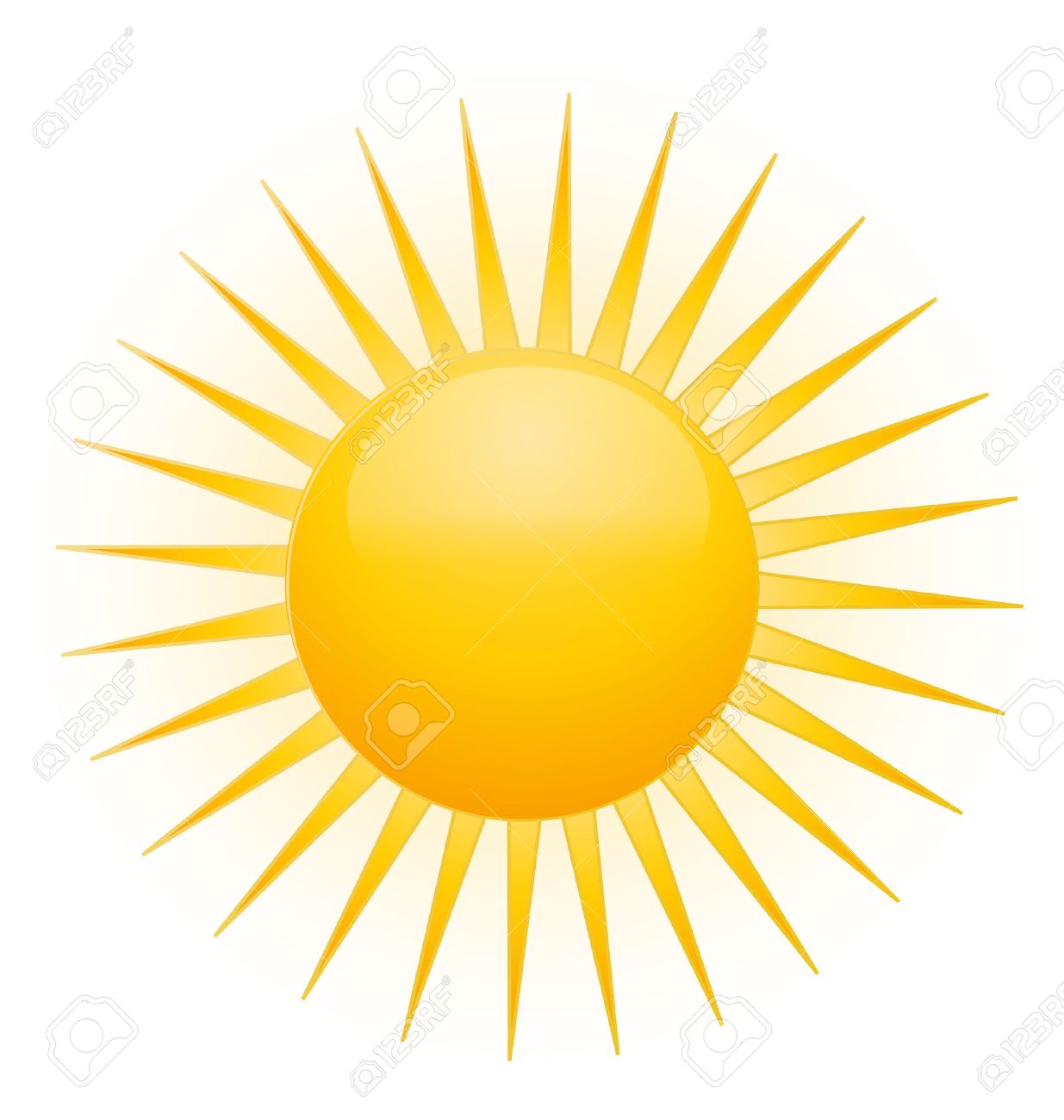 Sun With Rays Clipart