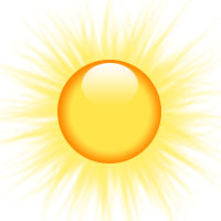 200x200 Small Sun Clipart