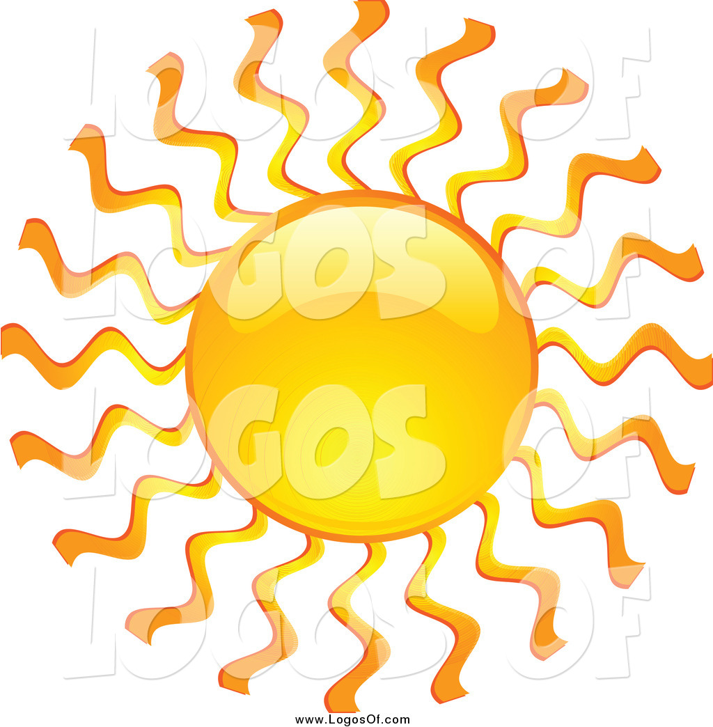 1024x1044 Vector Clipart Of A Shiny Hot Summer Sun With Wavy Rays Travel