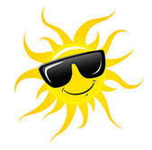 169x167 Happy Sun Mascot Cartoon Character With Shades Stock Photo