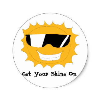 324x324 Cartoon Sun Stickers Zazzle