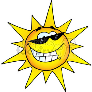 300x300 Royalty Free 12888 Rf Clipart Illustration Smiling Sun